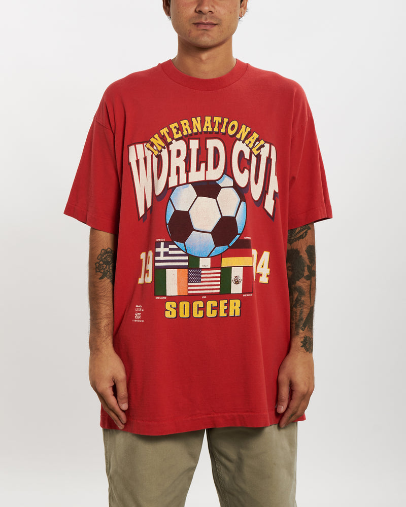 Vintage 1994 FIFA World Cup Tee <br>L , The Real Deal , newtown, sydney, australia, thrift store, opshop, preloved, secondhand, sustainable, retro, antique, 70s, 80s, 90s, 2000s, 00s, fashion, clothing, streetwear, trendy, garment, style, boutique, store, shop, archive, sale, cheap, best, top