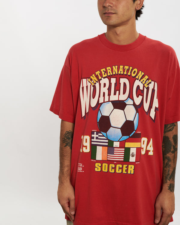 Vintage 1994 FIFA World Cup Tee <br>L , The Real Deal , newtown, sydney, australia, thrift store, opshop, preloved, secondhand, sustainable, retro, antique, 70s, 80s, 90s, 2000s, 00s, fashion, clothing, streetwear, trendy, garment, style, boutique, store, shop, archive, sale, cheap, best, top