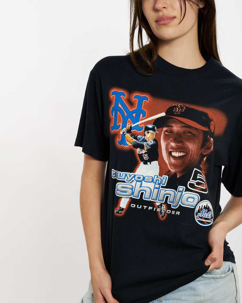 Vintage MLB New York Mets Tee <br>M , The Real Deal , newtown, sydney, australia, thrift store, opshop, preloved, secondhand, sustainable, retro, antique, 70s, 80s, 90s, 2000s, 00s, fashion, clothing, streetwear, trendy, garment, style, boutique, store, shop, archive, sale, cheap, best, top