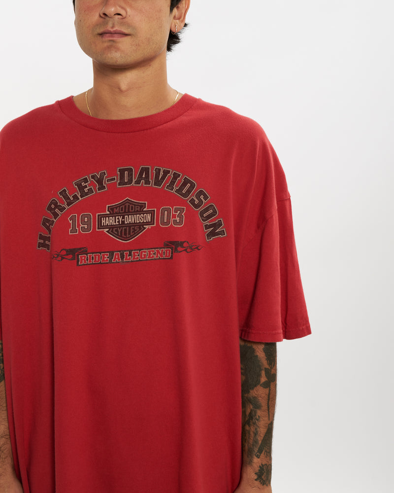 Vintage Harley Davidson Tee <br>L , The Real Deal , newtown, sydney, australia, thrift store, opshop, preloved, secondhand, sustainable, retro, antique, 70s, 80s, 90s, 2000s, 00s, fashion, clothing, streetwear, trendy, garment, style, boutique, store, shop, archive, sale, cheap, best, top