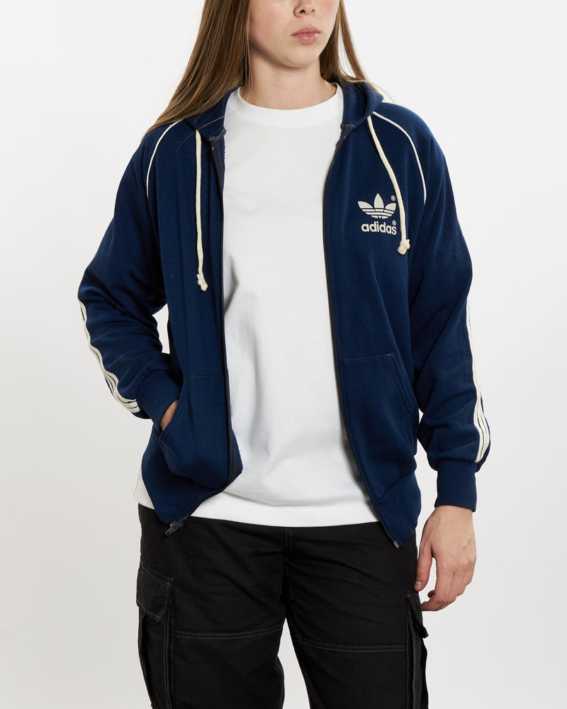 80s Adidas Hooded Sweatshirt <br>M