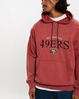 Vintage NFL San Francisco 49ers Hooded Sweatshirt <br>L , The Real Deal , newtown, sydney, australia, thrift store, opshop, preloved, secondhand, sustainable, retro, antique, 70s, 80s, 90s, 2000s, 00s, fashion, clothing, streetwear, trendy, garment, style, boutique, store, shop, archive, sale, cheap, best, top