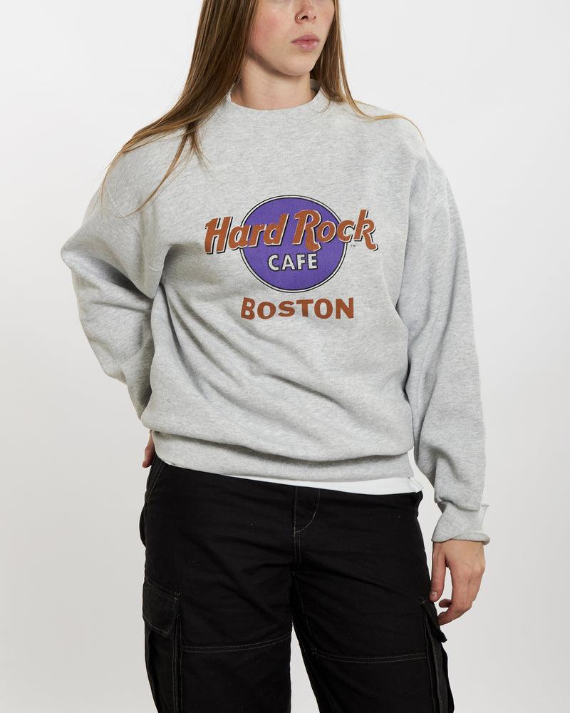 Vintage 90s Hard Rock Cafe 'Boston' Sweatshirt <br>M , The Real Deal , newtown, sydney, australia, thrift store, opshop, preloved, secondhand, sustainable, retro, antique, 70s, 80s, 90s, 2000s, 00s, fashion, clothing, streetwear, trendy, garment, style, boutique, store, shop, archive, sale, cheap, best, top