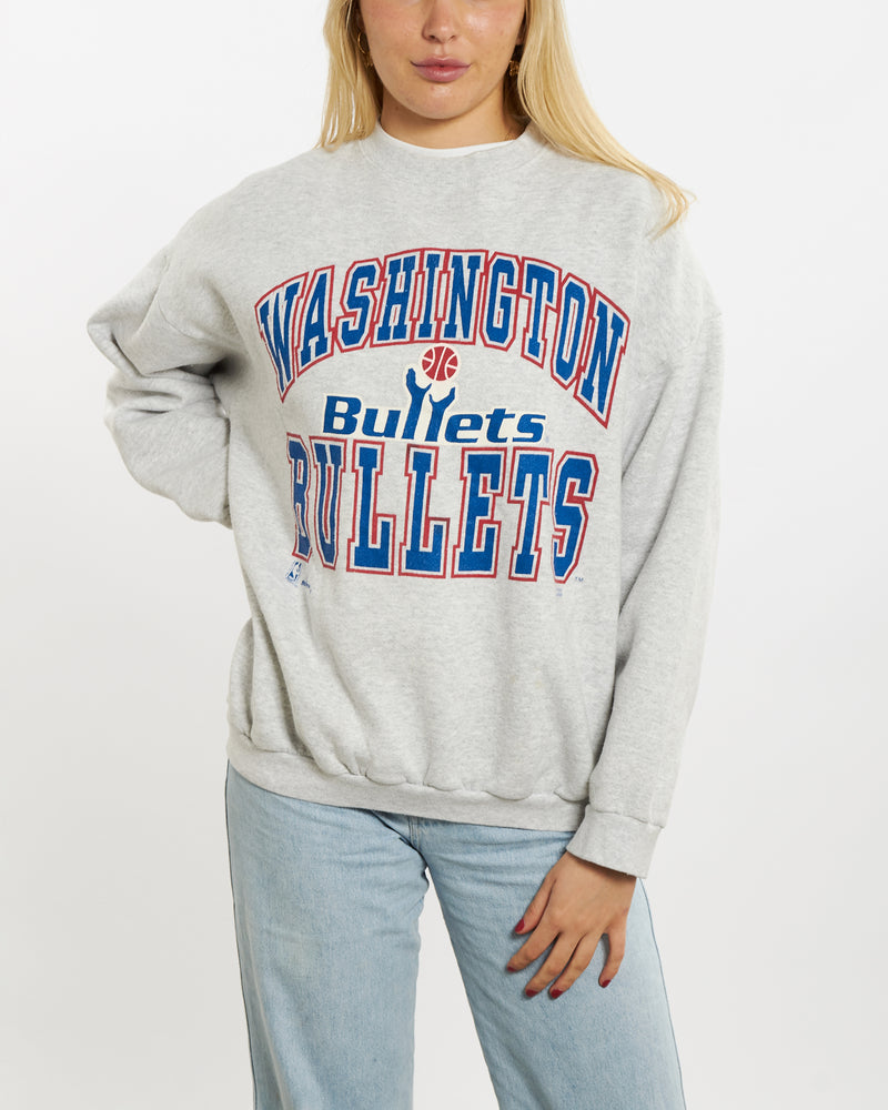 Vintage 90s NBA Washington Bullets Sweatshirt <br>M , The Real Deal , newtown, sydney, australia, thrift store, opshop, preloved, secondhand, sustainable, retro, antique, 70s, 80s, 90s, 2000s, 00s, fashion, clothing, streetwear, trendy, garment, style, boutique, store, shop, archive, sale, cheap, best, top