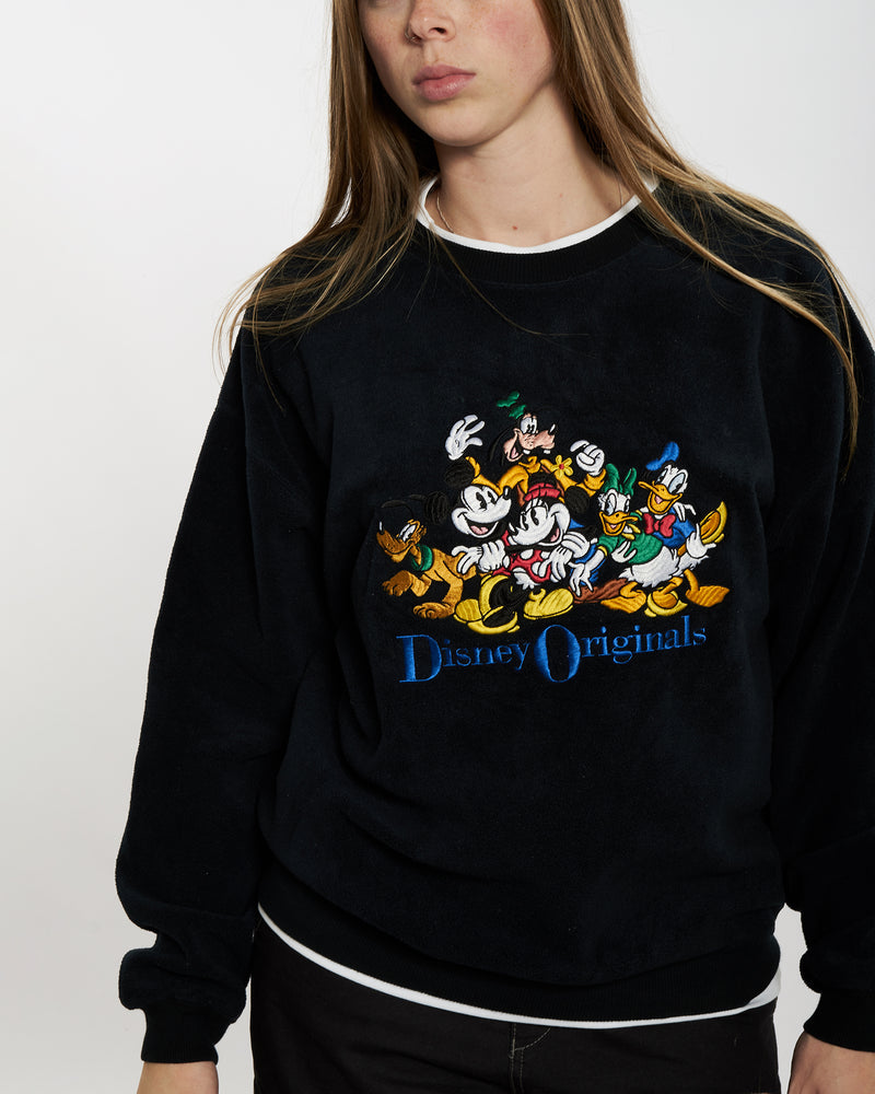 Vintage 90s Disney Mickey Mouse Sweatshirt <br>M , The Real Deal , newtown, sydney, australia, thrift store, opshop, preloved, secondhand, sustainable, retro, antique, 70s, 80s, 90s, 2000s, 00s, fashion, clothing, streetwear, trendy, garment, style, boutique, store, shop, archive, sale, cheap, best, top