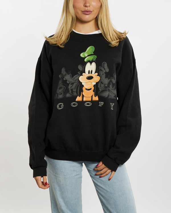 Vintage 90s Disney Mickey Mouse Goofy Sweatshirt <br>M , The Real Deal , newtown, sydney, australia, thrift store, opshop, preloved, secondhand, sustainable, retro, antique, 70s, 80s, 90s, 2000s, 00s, fashion, clothing, streetwear, trendy, garment, style, boutique, store, shop, archive, sale, cheap, best, top