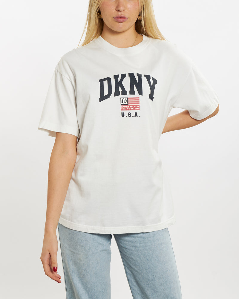 Vintage 90s DKNY USA Tee <br>M , The Real Deal , newtown, sydney, australia, thrift store, opshop, preloved, secondhand, sustainable, retro, antique, 70s, 80s, 90s, 2000s, 00s, fashion, clothing, streetwear, trendy, garment, style, boutique, store, shop, archive, sale, cheap, best, top