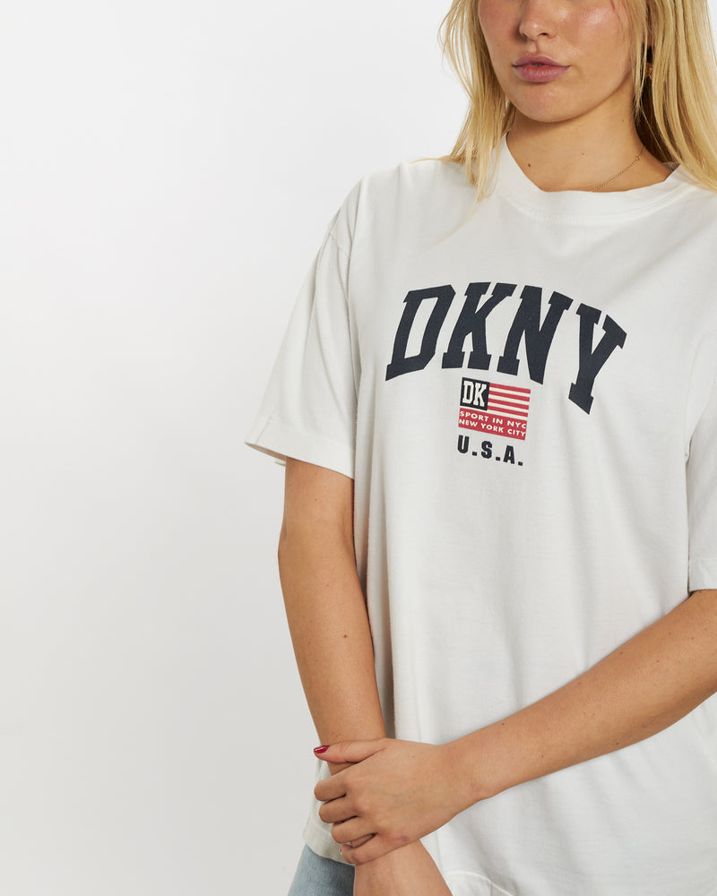 Vintage 90s DKNY USA Tee <br>M , The Real Deal , newtown, sydney, australia, thrift store, opshop, preloved, secondhand, sustainable, retro, antique, 70s, 80s, 90s, 2000s, 00s, fashion, clothing, streetwear, trendy, garment, style, boutique, store, shop, archive, sale, cheap, best, top