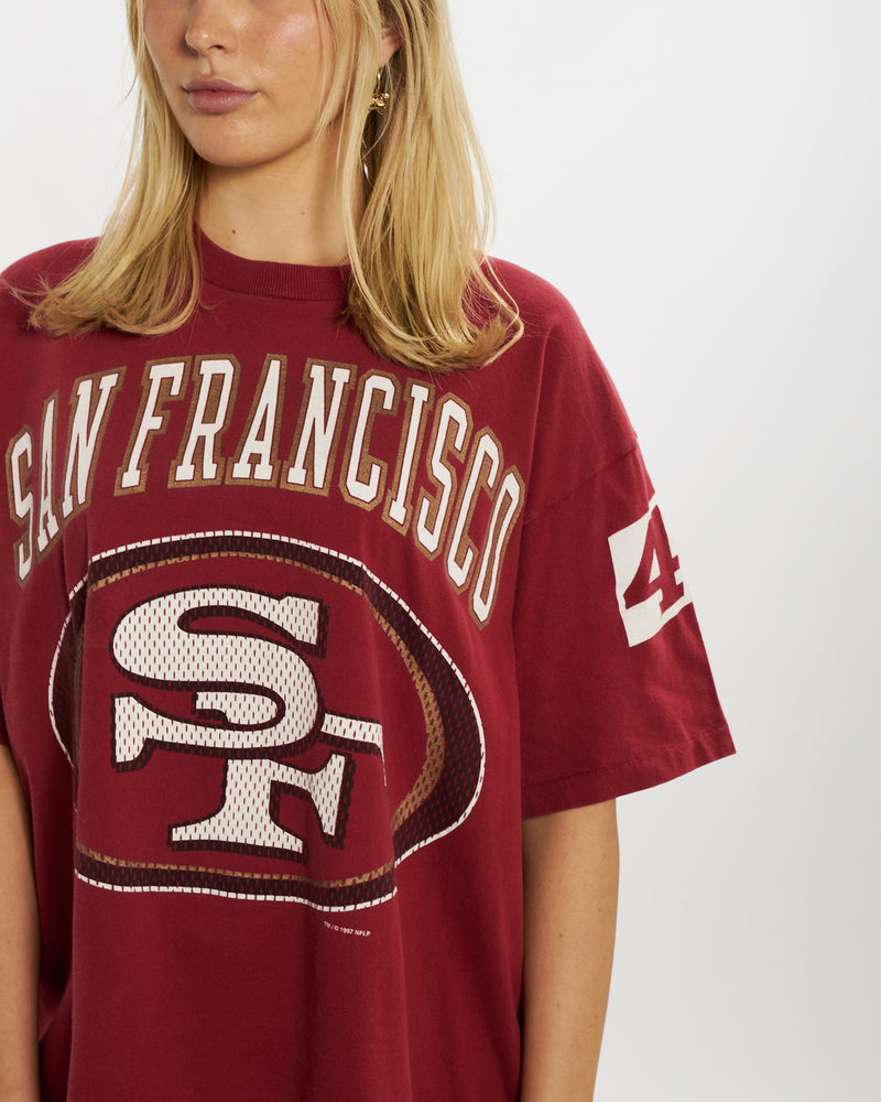 Vintage 1997 NFL San Francisco 49ers Tee <br>M , The Real Deal , newtown, sydney, australia, thrift store, opshop, preloved, secondhand, sustainable, retro, antique, 70s, 80s, 90s, 2000s, 00s, fashion, clothing, streetwear, trendy, garment, style, boutique, store, shop, archive, sale, cheap, best, top