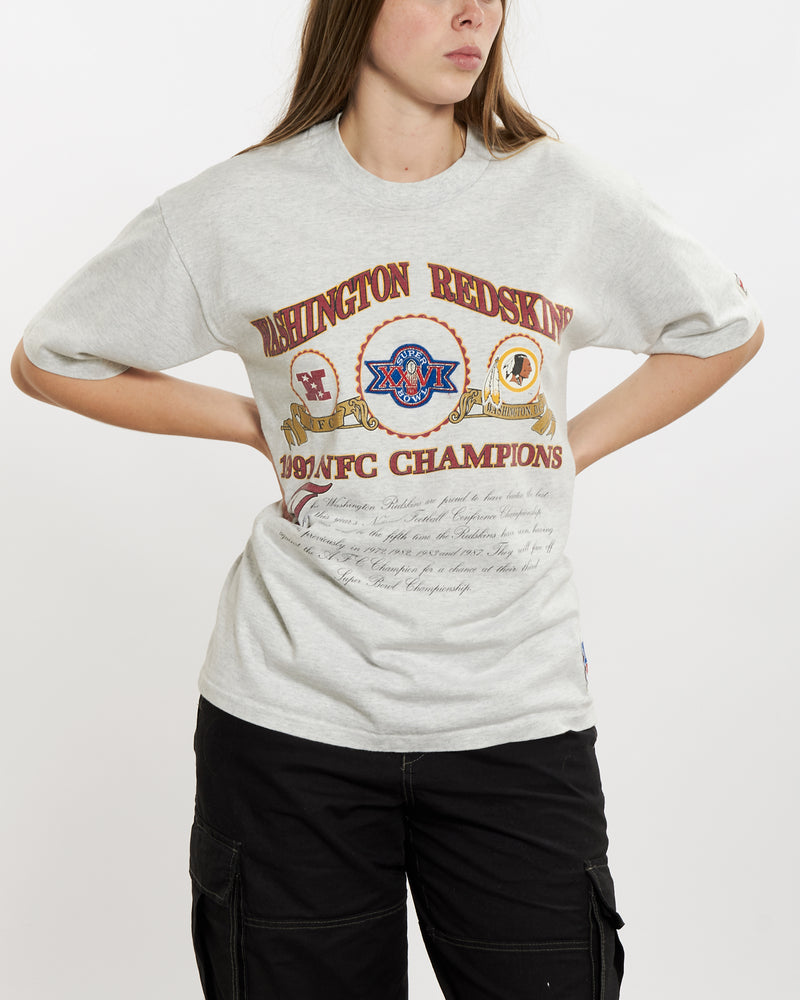 Vintage 1991 NFL Washington Redskins Super Bowl Tee <br>M