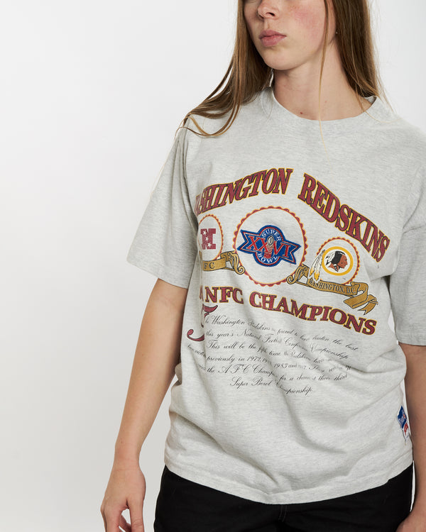 Vintage 1991 NFL Washington Redskins Super Bowl Tee <br>M , The Real Deal , newtown, sydney, australia, thrift store, opshop, preloved, secondhand, sustainable, retro, antique, 70s, 80s, 90s, 2000s, 00s, fashion, clothing, streetwear, trendy, garment, style, boutique, store, shop, archive, sale, cheap, best, top