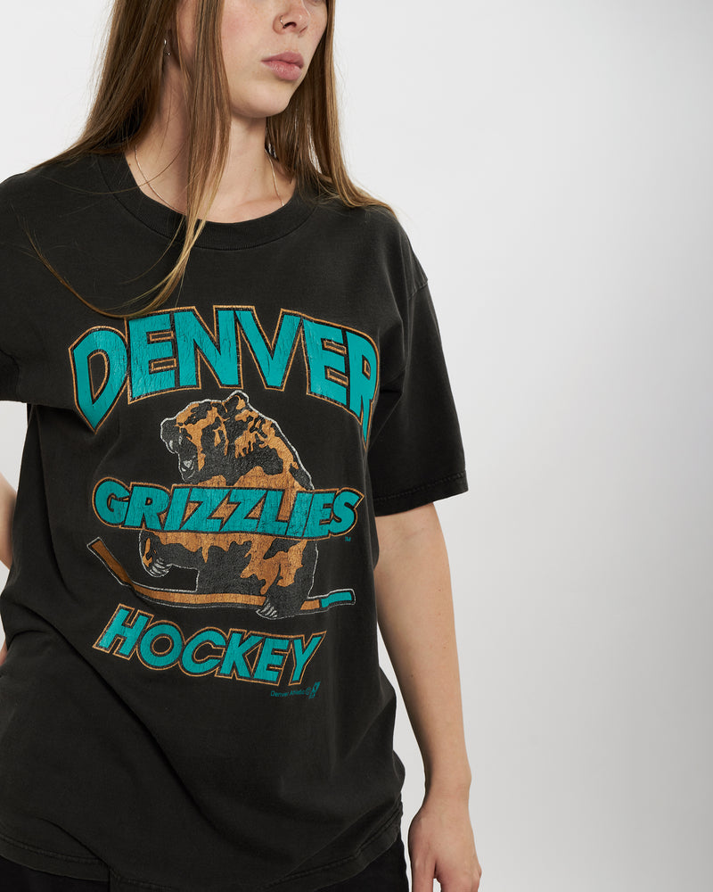 Vintage 90s IHL Denver Grizzlies Tee <br>M , The Real Deal , newtown, sydney, australia, thrift store, opshop, preloved, secondhand, sustainable, retro, antique, 70s, 80s, 90s, 2000s, 00s, fashion, clothing, streetwear, trendy, garment, style, boutique, store, shop, archive, sale, cheap, best, top