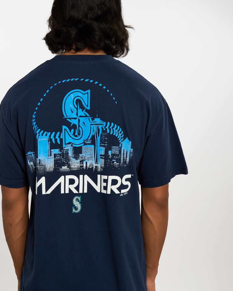 Vintage MLB Seattle Mariners Tee <br>L , The Real Deal , newtown, sydney, australia, thrift store, opshop, preloved, secondhand, sustainable, retro, antique, 70s, 80s, 90s, 2000s, 00s, fashion, clothing, streetwear, trendy, garment, style, boutique, store, shop, archive, sale, cheap, best, top