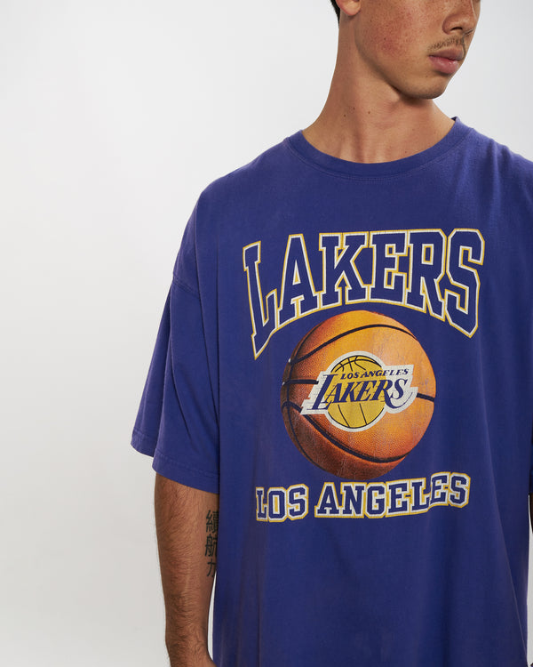 Vintage NBA Los Angeles Lakers Tee <br>XXL , The Real Deal , newtown, sydney, australia, thrift store, opshop, preloved, secondhand, sustainable, retro, antique, 70s, 80s, 90s, 2000s, 00s, fashion, clothing, streetwear, trendy, garment, style, boutique, store, shop, archive, sale, cheap, best, top