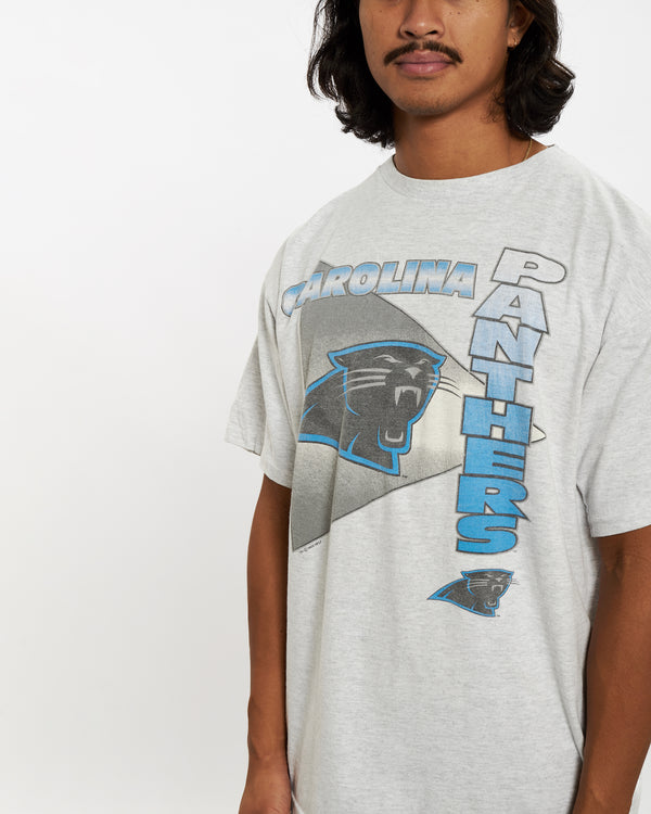 Vintage 1993 NFL Carolina Panthers Tee <br>L , The Real Deal , newtown, sydney, australia, thrift store, opshop, preloved, secondhand, sustainable, retro, antique, 70s, 80s, 90s, 2000s, 00s, fashion, clothing, streetwear, trendy, garment, style, boutique, store, shop, archive, sale, cheap, best, top