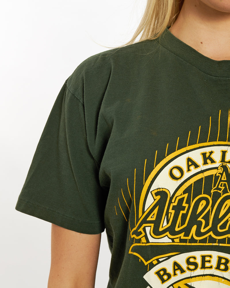 Vintage 1991 MLB Oakland Athletics Tee <br>M , The Real Deal , newtown, sydney, australia, thrift store, opshop, preloved, secondhand, sustainable, retro, antique, 70s, 80s, 90s, 2000s, 00s, fashion, clothing, streetwear, trendy, garment, style, boutique, store, shop, archive, sale, cheap, best, top