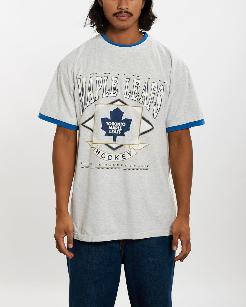 Vintage 1993 NHL Toronto Maple Leafs Tee <br>L , The Real Deal , newtown, sydney, australia, thrift store, opshop, preloved, secondhand, sustainable, retro, antique, 70s, 80s, 90s, 2000s, 00s, fashion, clothing, streetwear, trendy, garment, style, boutique, store, shop, archive, sale, cheap, best, top