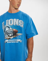 Vintage NFL Detroit Lions Tee <br>XL , The Real Deal , newtown, sydney, australia, thrift store, opshop, preloved, secondhand, sustainable, retro, antique, 70s, 80s, 90s, 2000s, 00s, fashion, clothing, streetwear, trendy, garment, style, boutique, store, shop, archive, sale, cheap, best, top