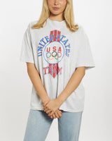 Vintage 90s USA Olympic Team Tee <br>M , The Real Deal , newtown, sydney, australia, thrift store, opshop, preloved, secondhand, sustainable, retro, antique, 70s, 80s, 90s, 2000s, 00s, fashion, clothing, streetwear, trendy, garment, style, boutique, store, shop, archive, sale, cheap, best, top