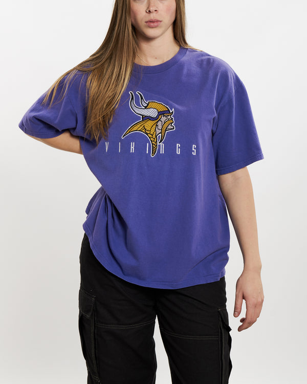 Vintage 90s NFL Minnesota Vikings Tee <br>M , The Real Deal , newtown, sydney, australia, thrift store, opshop, preloved, secondhand, sustainable, retro, antique, 70s, 80s, 90s, 2000s, 00s, fashion, clothing, streetwear, trendy, garment, style, boutique, store, shop, archive, sale, cheap, best, top