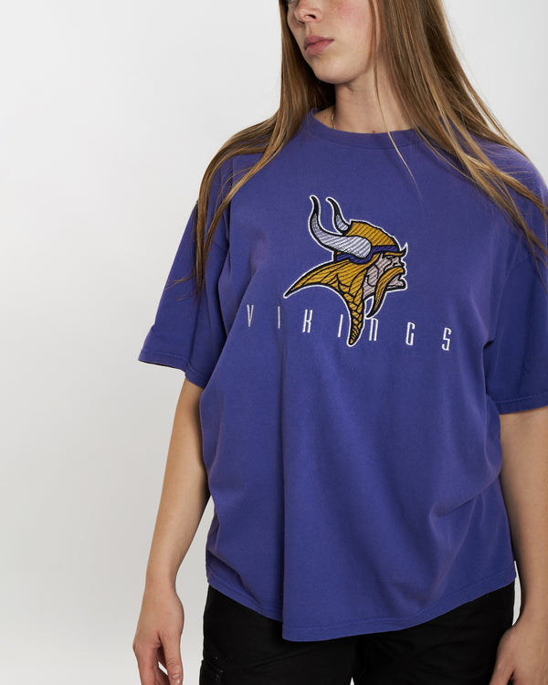 Vintage 90s NFL Minnesota Vikings Tee <br>M , The Real Deal , newtown, sydney, australia, thrift store, opshop, preloved, secondhand, sustainable, retro, antique, 70s, 80s, 90s, 2000s, 00s, fashion, clothing, streetwear, trendy, garment, style, boutique, store, shop, archive, sale, cheap, best, top