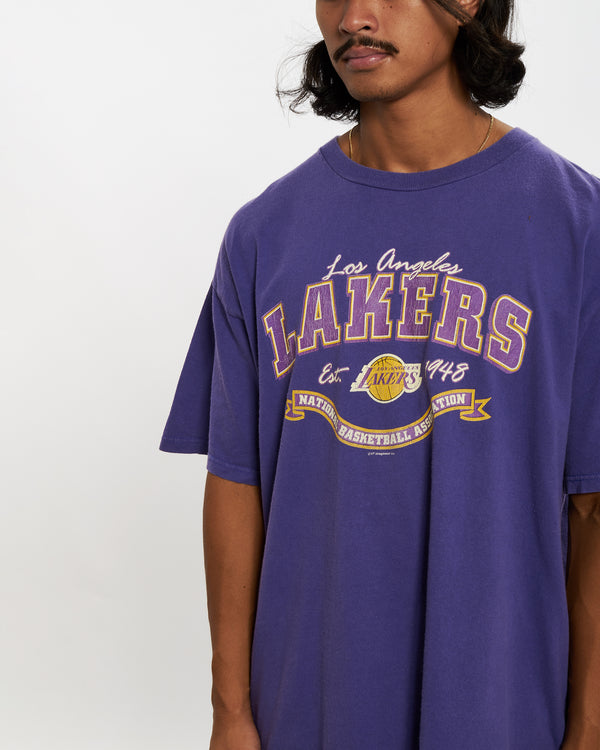 Vintage NBA Los Angeles Lakers Tee <br>L , The Real Deal , newtown, sydney, australia, thrift store, opshop, preloved, secondhand, sustainable, retro, antique, 70s, 80s, 90s, 2000s, 00s, fashion, clothing, streetwear, trendy, garment, style, boutique, store, shop, archive, sale, cheap, best, top