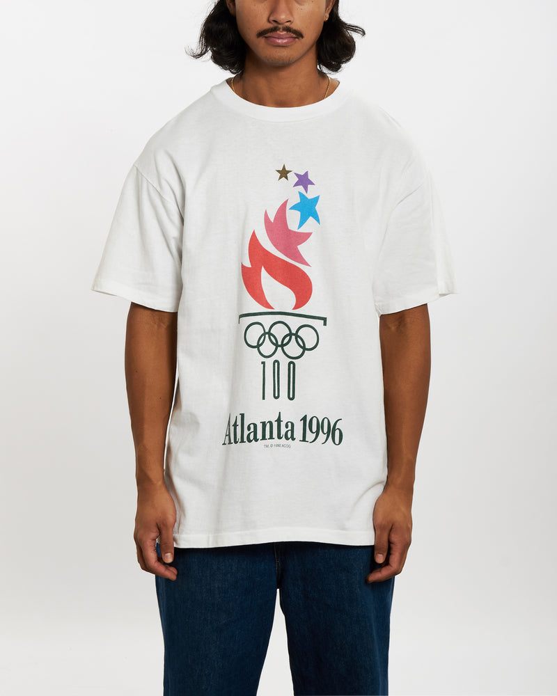 Vintage 1996 Atlanta Olympics Tee <br>L , The Real Deal , newtown, sydney, australia, thrift store, opshop, preloved, secondhand, sustainable, retro, antique, 70s, 80s, 90s, 2000s, 00s, fashion, clothing, streetwear, trendy, garment, style, boutique, store, shop, archive, sale, cheap, best, top