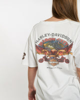 Vintage Harley Davidson Tee <br>M , The Real Deal , newtown, sydney, australia, thrift store, opshop, preloved, secondhand, sustainable, retro, antique, 70s, 80s, 90s, 2000s, 00s, fashion, clothing, streetwear, trendy, garment, style, boutique, store, shop, archive, sale, cheap, best, top