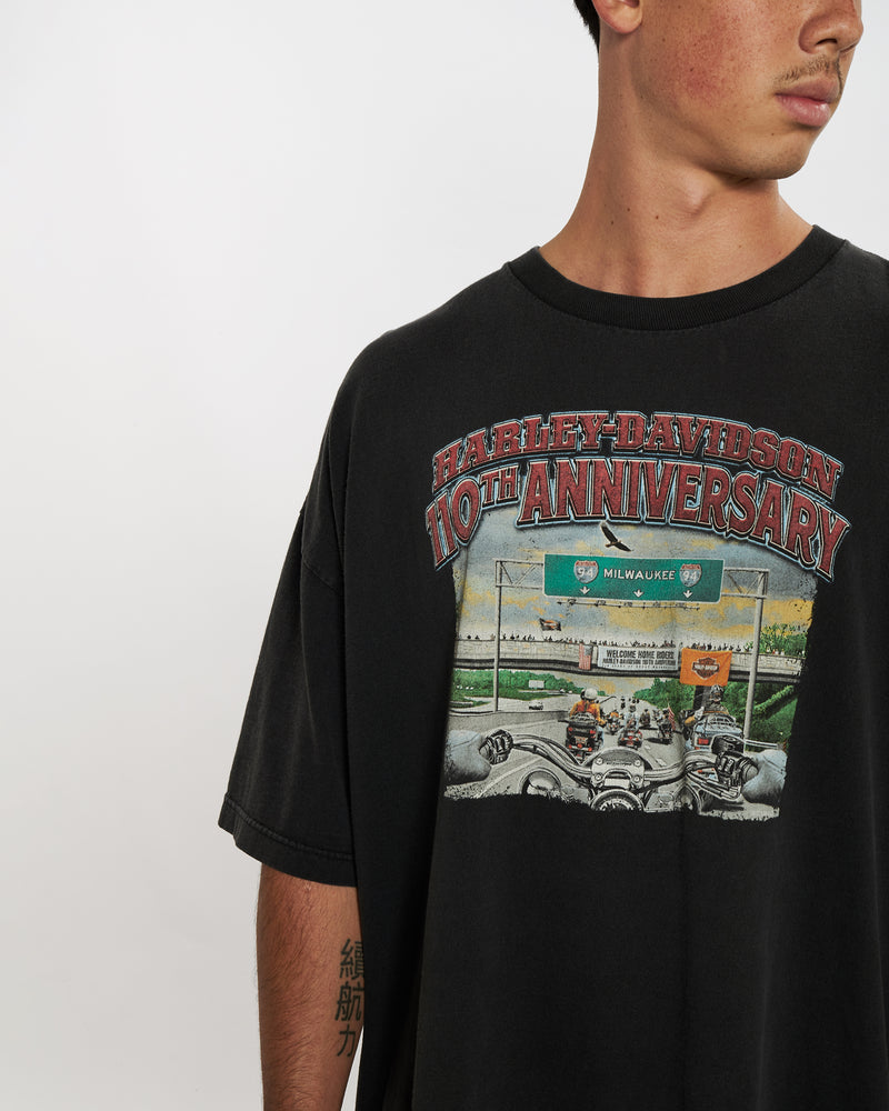 Vintage Harley Davidson Tee <br>XXL , The Real Deal , newtown, sydney, australia, thrift store, opshop, preloved, secondhand, sustainable, retro, antique, 70s, 80s, 90s, 2000s, 00s, fashion, clothing, streetwear, trendy, garment, style, boutique, store, shop, archive, sale, cheap, best, top