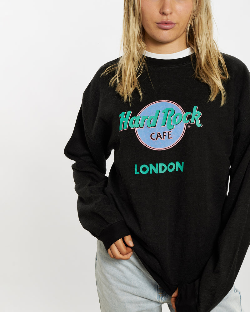 Vintage Hard Rock Cafe 'London' Sweatshirt <br>M , The Real Deal , newtown, sydney, australia, thrift store, opshop, preloved, secondhand, sustainable, retro, antique, 70s, 80s, 90s, 2000s, 00s, fashion, clothing, streetwear, trendy, garment, style, boutique, store, shop, archive, sale, cheap, best, top