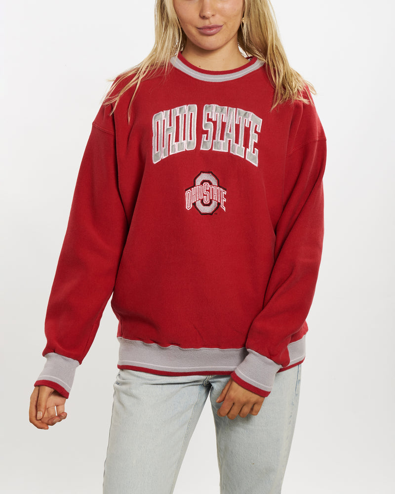 Vintage 90s NCAA Ohio State Buckeyes Sweatshirt <br>M , The Real Deal , newtown, sydney, australia, thrift store, opshop, preloved, secondhand, sustainable, retro, antique, 70s, 80s, 90s, 2000s, 00s, fashion, clothing, streetwear, trendy, garment, style, boutique, store, shop, archive, sale, cheap, best, top