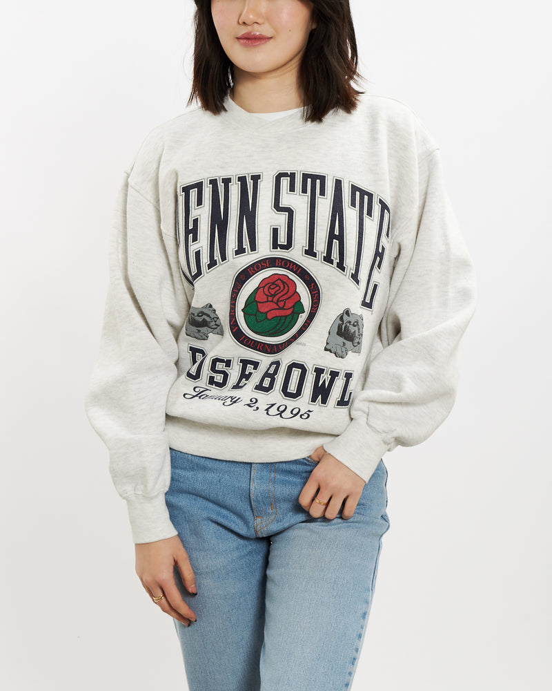 Vintage 1995 NCAA Penn State Nittany Lions Rose Bowl Sweatshirt <br>S , The Real Deal , newtown, sydney, australia, thrift store, opshop, preloved, secondhand, sustainable, retro, antique, 70s, 80s, 90s, 2000s, 00s, fashion, clothing, streetwear, trendy, garment, style, boutique, store, shop, archive, sale, cheap, best, top