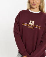 Vintage 90s NCAA Arizona State Sun Devils Sweatshirt <br>M , The Real Deal , newtown, sydney, australia, thrift store, opshop, preloved, secondhand, sustainable, retro, antique, 70s, 80s, 90s, 2000s, 00s, fashion, clothing, streetwear, trendy, garment, style, boutique, store, shop, archive, sale, cheap, best, top