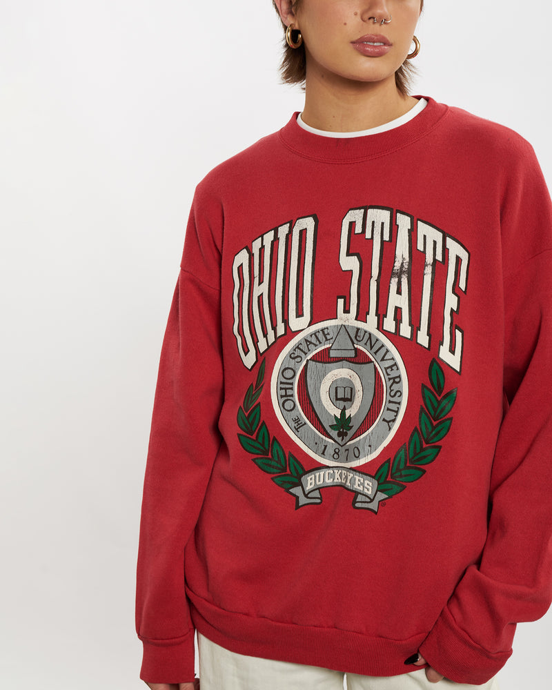 Vintage 90s NCAA Ohio State Buckeyes Sweatshirt <br>M , The Real Deal , newtown, sydney, australia, thrift store, opshop, preloved, secondhand, sustainable, retro, antique, 70s, 80s, 90s, 2000s, 00s, fashion, clothing, streetwear, trendy, garment, style, boutique, store, shop, archive, sale, cheap, best, top