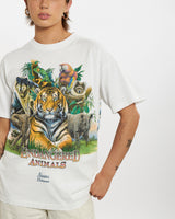 Vintage 90s Endangered Animals Tee <br>M , The Real Deal , newtown, sydney, australia, thrift store, opshop, preloved, secondhand, sustainable, retro, antique, 70s, 80s, 90s, 2000s, 00s, fashion, clothing, streetwear, trendy, garment, style, boutique, store, shop, archive, sale, cheap, best, top