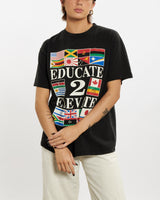 Vintage 1997 Educate 2 Elevate Tee <br>M