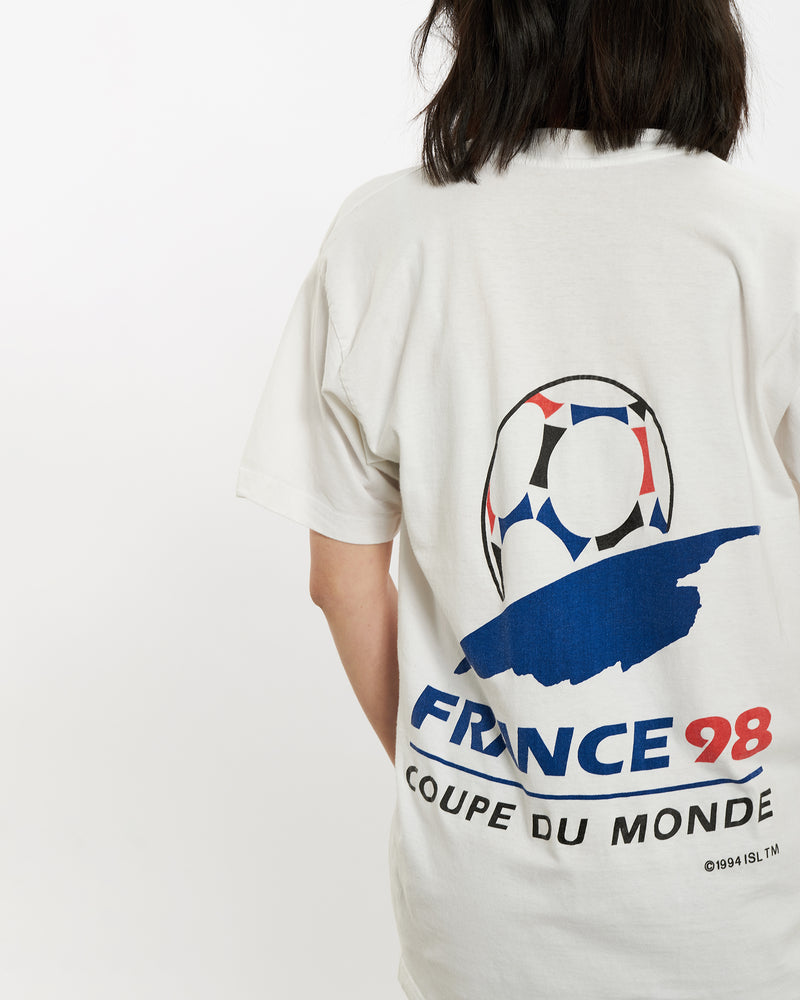 Vintage 1998 FIFA World Cup France <br>S , The Real Deal , newtown, sydney, australia, thrift store, opshop, preloved, secondhand, sustainable, retro, antique, 70s, 80s, 90s, 2000s, 00s, fashion, clothing, streetwear, trendy, garment, style, boutique, store, shop, archive, sale, cheap, best, top