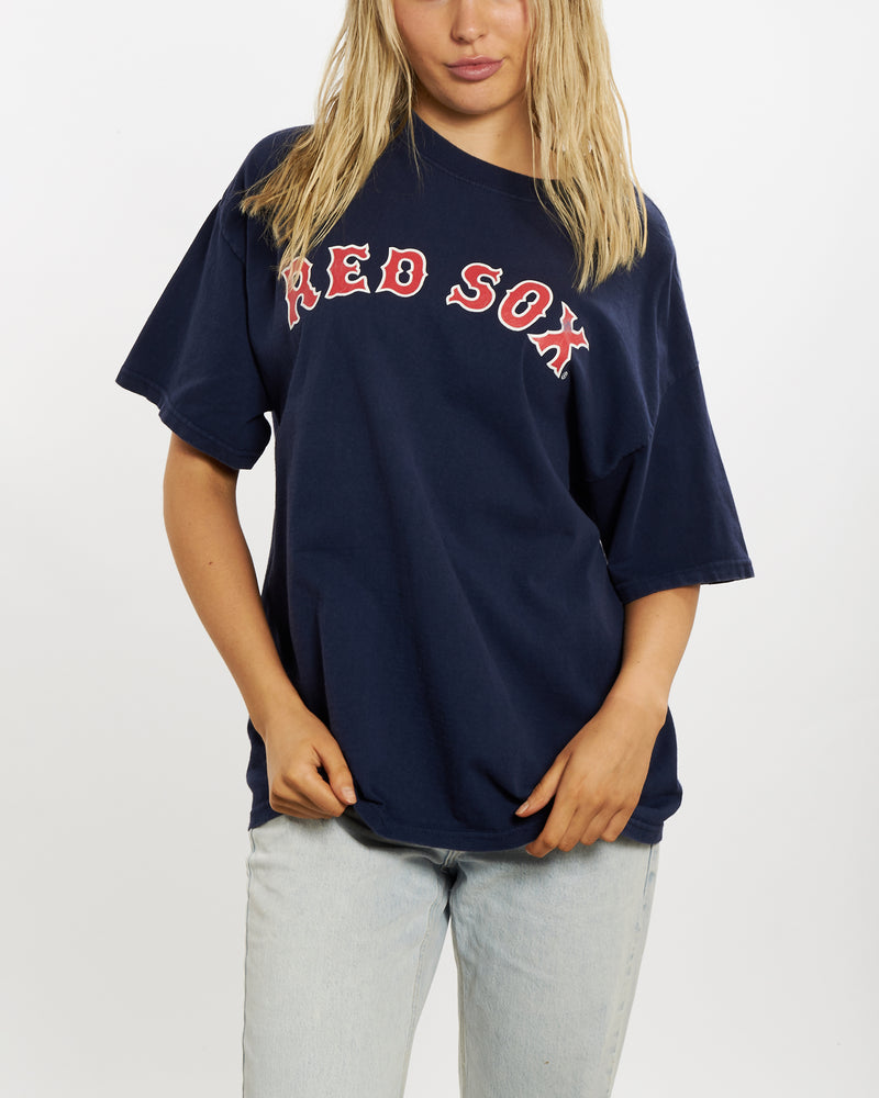 Vintage MLB Boston Red Sox Tee <br>M , The Real Deal , newtown, sydney, australia, thrift store, opshop, preloved, secondhand, sustainable, retro, antique, 70s, 80s, 90s, 2000s, 00s, fashion, clothing, streetwear, trendy, garment, style, boutique, store, shop, archive, sale, cheap, best, top