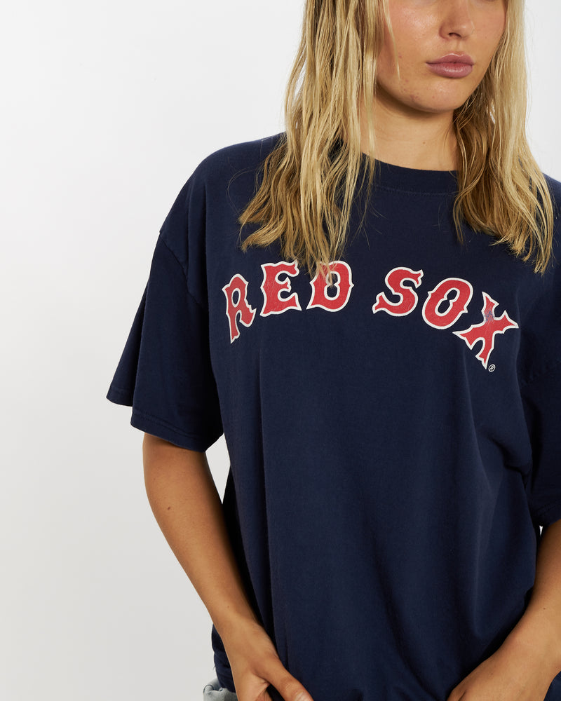 Vintage MLB Boston Red Sox Tee <br>M , The Real Deal , newtown, sydney, australia, thrift store, opshop, preloved, secondhand, sustainable, retro, antique, 70s, 80s, 90s, 2000s, 00s, fashion, clothing, streetwear, trendy, garment, style, boutique, store, shop, archive, sale, cheap, best, top