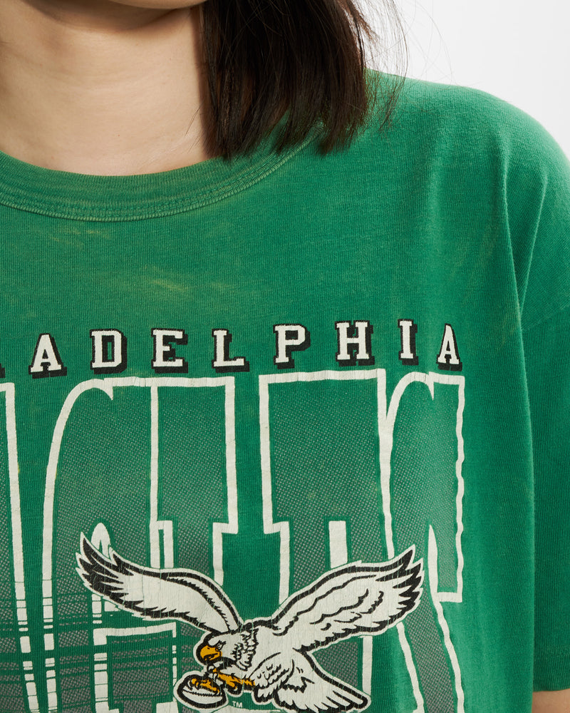 Vintage 1990 NFL Philadelphia Eagles Tee <br>S , The Real Deal , newtown, sydney, australia, thrift store, opshop, preloved, secondhand, sustainable, retro, antique, 70s, 80s, 90s, 2000s, 00s, fashion, clothing, streetwear, trendy, garment, style, boutique, store, shop, archive, sale, cheap, best, top