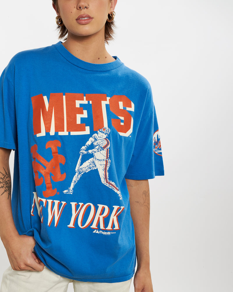 Vintage 90s MLB New York Mets Tee <br>M , The Real Deal , newtown, sydney, australia, thrift store, opshop, preloved, secondhand, sustainable, retro, antique, 70s, 80s, 90s, 2000s, 00s, fashion, clothing, streetwear, trendy, garment, style, boutique, store, shop, archive, sale, cheap, best, top