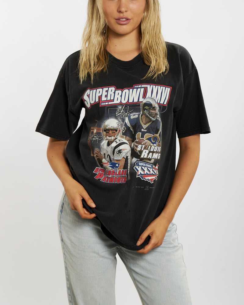 Vintage NFL Super Bowl 'Patriots v Rams' Tee <br>M