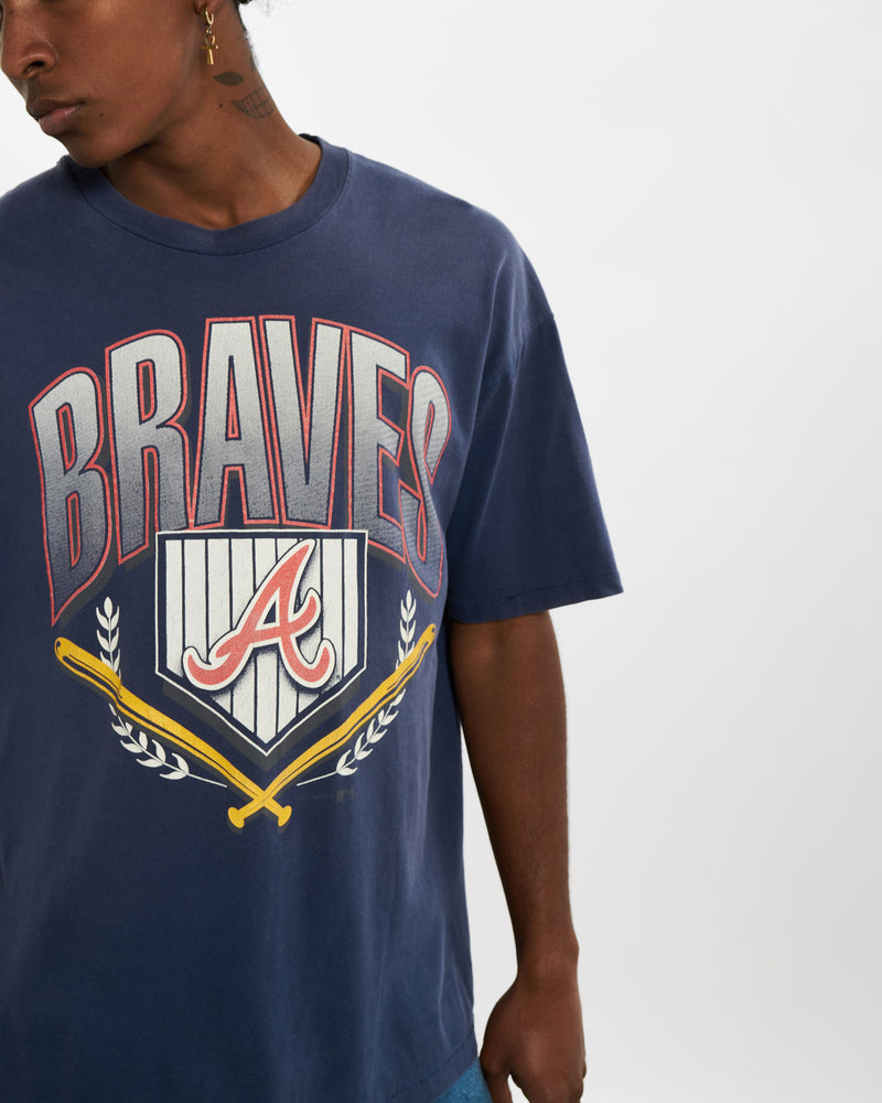 Vintage 1993 MLB Atlanta Braves Tee <br>L , The Real Deal , newtown, sydney, australia, thrift store, opshop, preloved, secondhand, sustainable, retro, antique, 70s, 80s, 90s, 2000s, 00s, fashion, clothing, streetwear, trendy, garment, style, boutique, store, shop, archive, sale, cheap, best, top