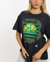 Vintage 90s NBA Seattle Sonics Tee <br>M , The Real Deal , newtown, sydney, australia, thrift store, opshop, preloved, secondhand, sustainable, retro, antique, 70s, 80s, 90s, 2000s, 00s, fashion, clothing, streetwear, trendy, garment, style, boutique, store, shop, archive, sale, cheap, best, top