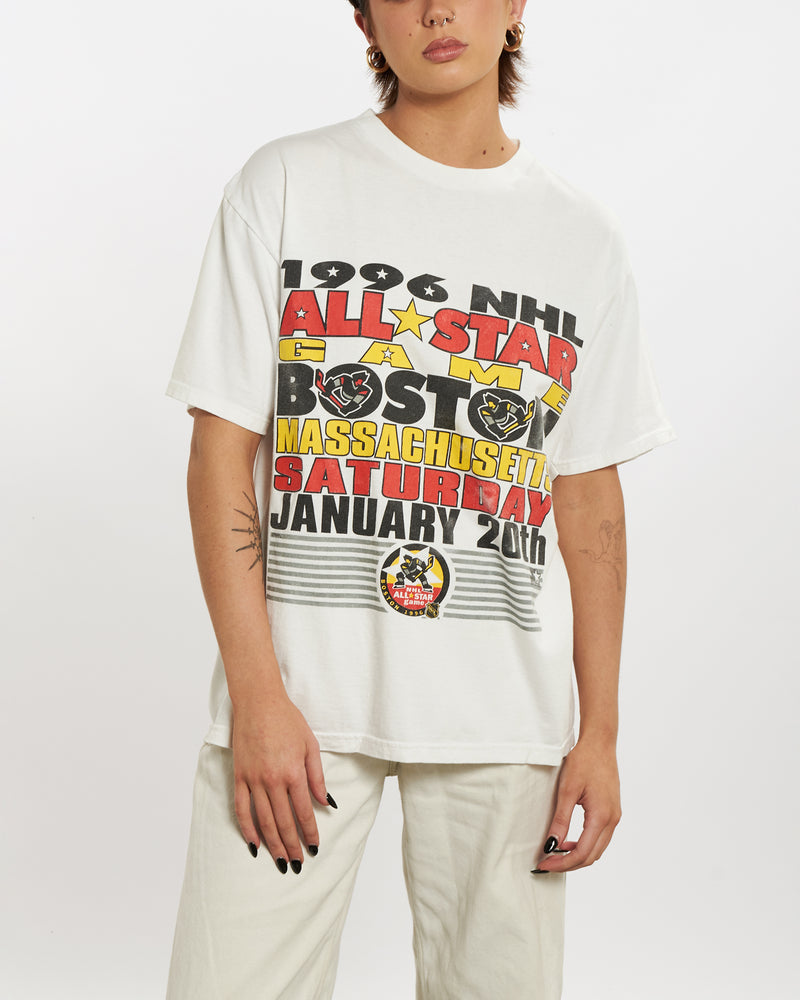 Vintage 1996 NHL Boston All Star Game Tee <br>M