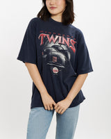 Vintage MLB Minnesota Twins Tee <br>S , The Real Deal , newtown, sydney, australia, thrift store, opshop, preloved, secondhand, sustainable, retro, antique, 70s, 80s, 90s, 2000s, 00s, fashion, clothing, streetwear, trendy, garment, style, boutique, store, shop, archive, sale, cheap, best, top