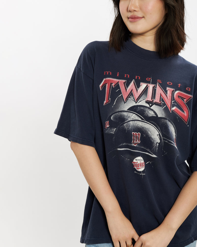 Vintage MLB Minnesota Twins Tee <br>S , The Real Deal , newtown, sydney, australia, thrift store, opshop, preloved, secondhand, sustainable, retro, antique, 70s, 80s, 90s, 2000s, 00s, fashion, clothing, streetwear, trendy, garment, style, boutique, store, shop, archive, sale, cheap, best, top