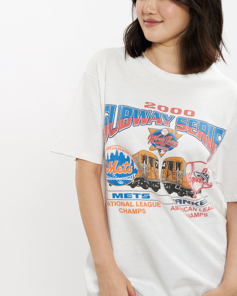 Vintage MLB Mets vs Yankees Tee <br>S