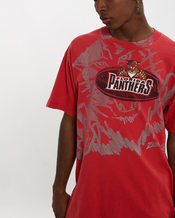 Vintage 90s NHL Florida Panthers Tee <br>L