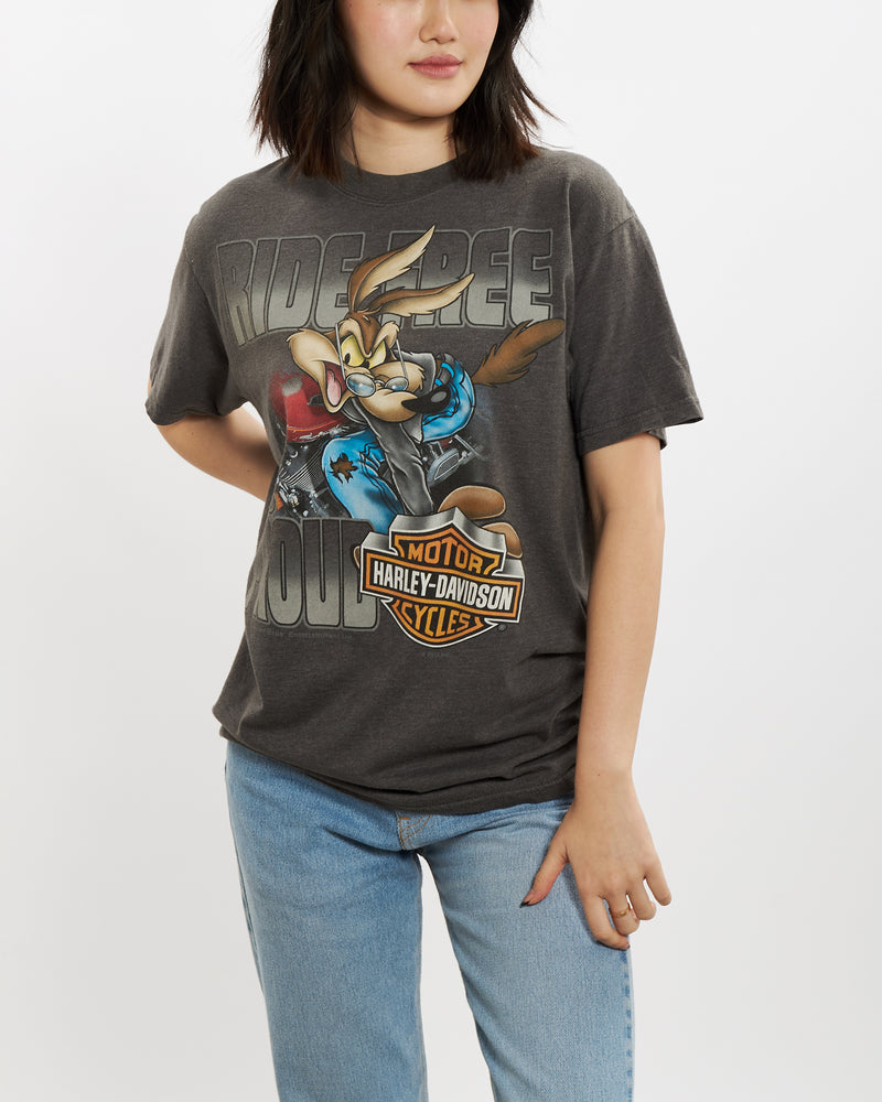 Vintage Harley Davidson Looney Tunes Tee <br>S , The Real Deal , newtown, sydney, australia, thrift store, opshop, preloved, secondhand, sustainable, retro, antique, 70s, 80s, 90s, 2000s, 00s, fashion, clothing, streetwear, trendy, garment, style, boutique, store, shop, archive, sale, cheap, best, top